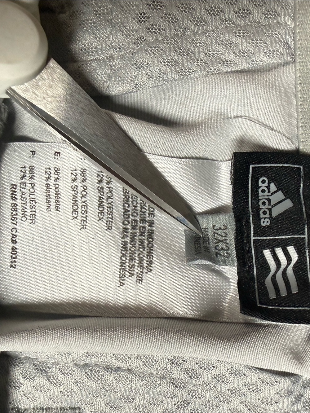 Adidas Men’s Gray Straight Leg Golf Pants Polyester Blend 32x32 - Picture 6 of 8